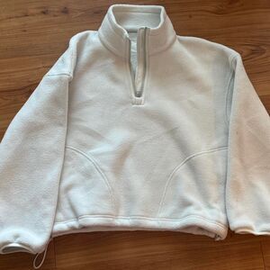 Outdoor-voices Women's White and Cream Sweatshirt